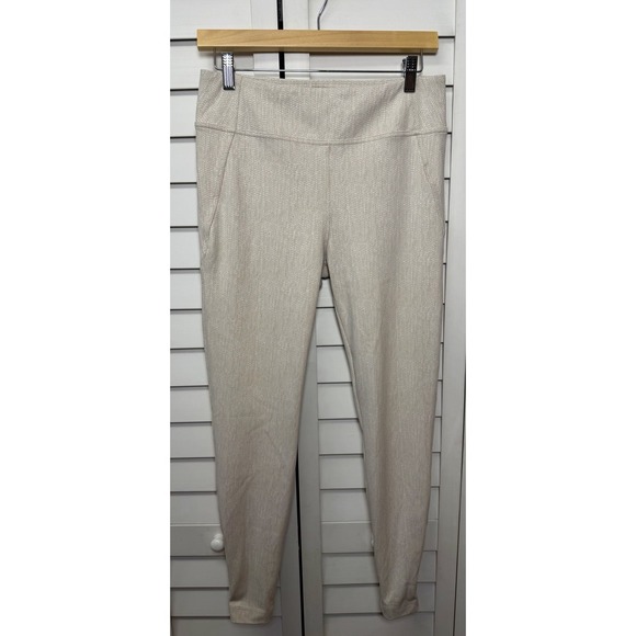 Athleta Delancey Skyline Herringbone Tight Leggings Ankle Zip Size Medium - Picture 4 of 10